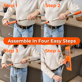 MACROMAX FAMOUS Cleaning System Flat Mop | 100% Microfibre | Wet & Dry Use