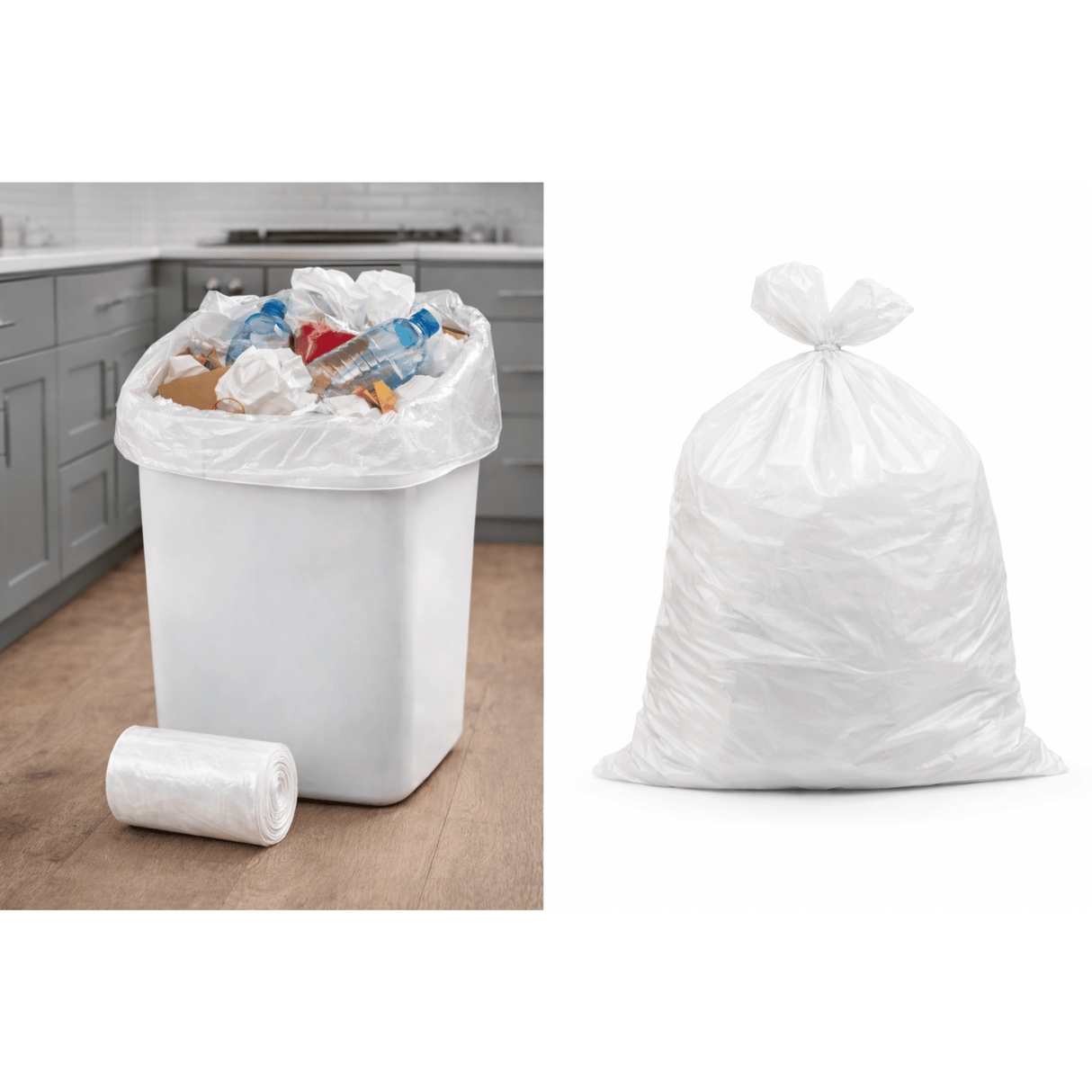 20 x Eco Clear Recycling Refuse Sacks 100L