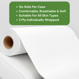 Couch Rolls 12x Rolls Per Case Pure Pulp White 2ply With Core