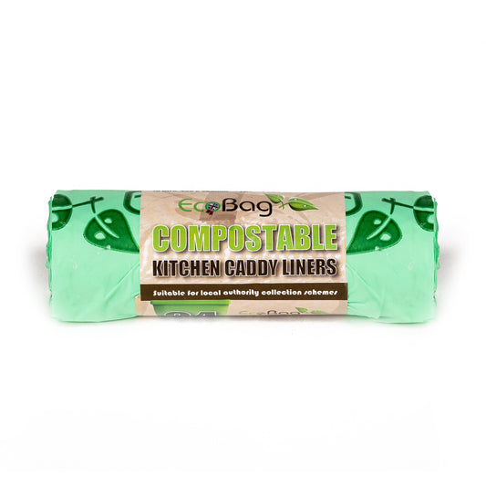 24 x 100% COMPOSTABLE ECO KITCHEN CADDY LINERS