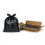 200 Pack Black Refuse Sacks 100L 20kg Extra Heavy Duty Bin Bags 18x29x38"