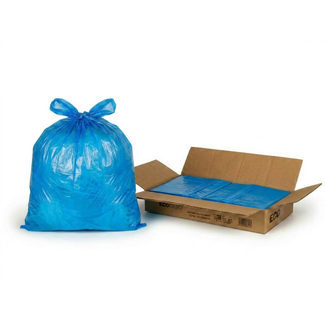 Blue Medium Duty Refuse Sacks (200pk) 18x29x38" ECO440B