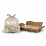ECO345C Extra Heavy Duty Clear Bin bags 200 20kg 18x29x38