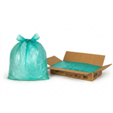 Green Medium Duty Refuse Sacks 18x29x38" 18 Micron Recycled Bin Bags, 10kg