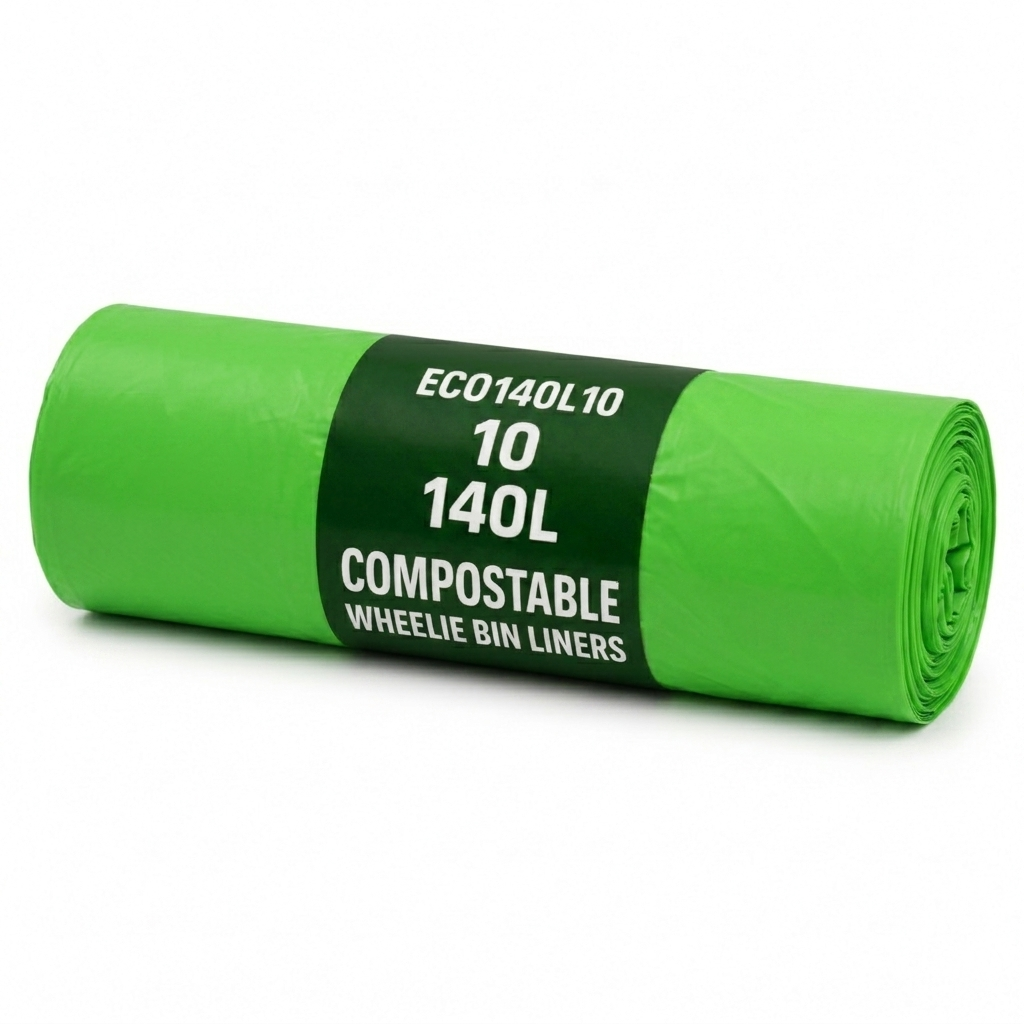 10 x ECO360 100% Compostable Wheelie Bin Liners 864x1067mm 140L