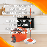 MACROMAX FORCE SPIN MOP AND BUCKET SET With Pedal – 360° Microfibre Cleaning System