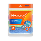 MACROMAX MICROFIBER CLEANING CLOTH - PACK OF 4