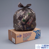 Ocean Waste Sacks 200 Pack Medium Duty 24mu 457 x 736 x 965mm Flat Pack Bags 90L
