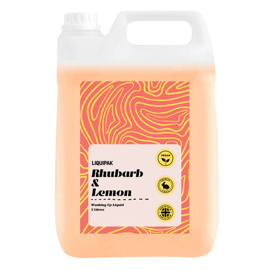 VEGAN WASHING UP LIQUID RHUBARB AND LEMON 5L