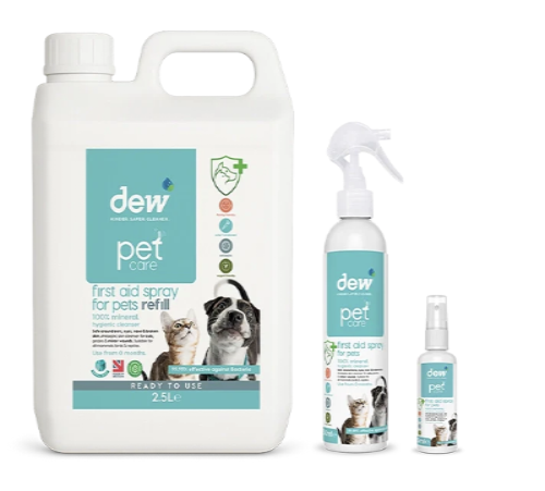 Dew First Aid Spray for Pets – 100% Mineral & Hypoallergenic 250ml