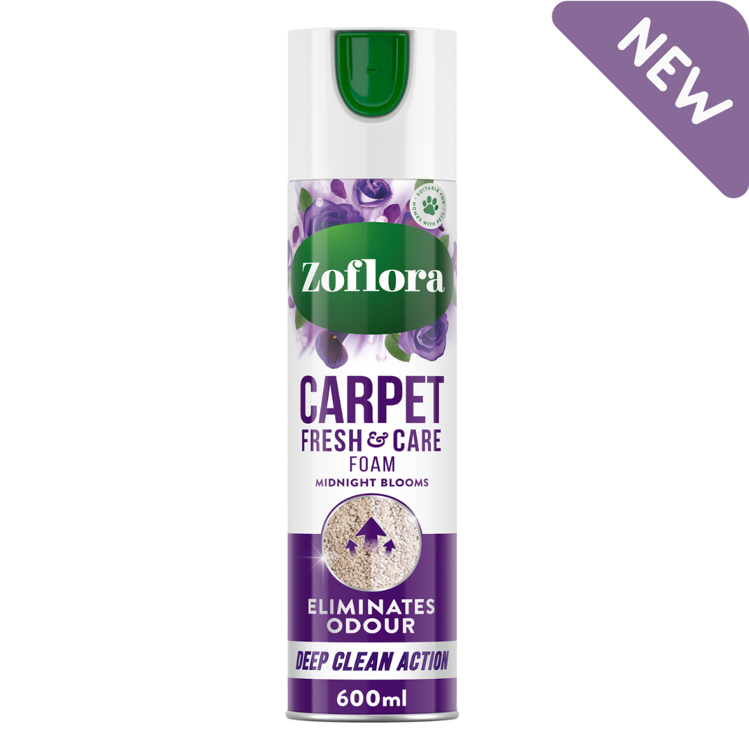 Zoflora Midnight Blooms Carpet Fresh & Care Foam 600ml