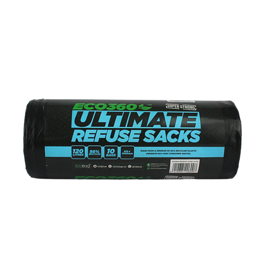 10 x ECO ULTIMATE REFUSE SACKS 120L SUPER STRONG