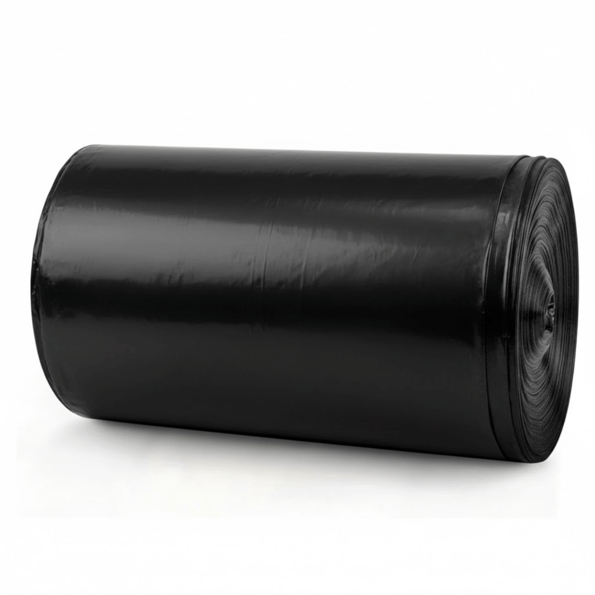 20 x Eco Ultimate Embossed Black Drawstring Bin Liners 80L