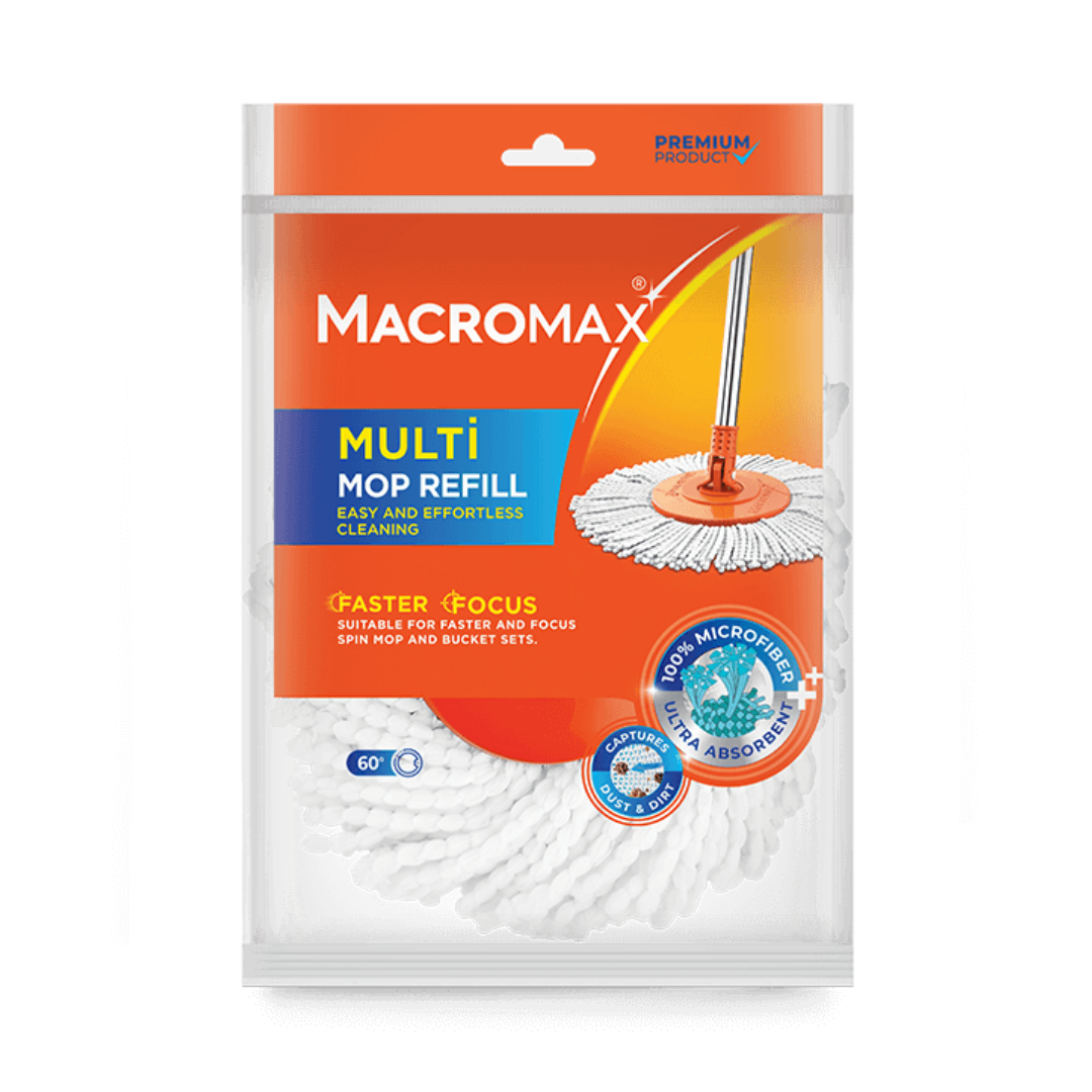 MACROMAX FOCUS SPIN MOP & BUCKET SET