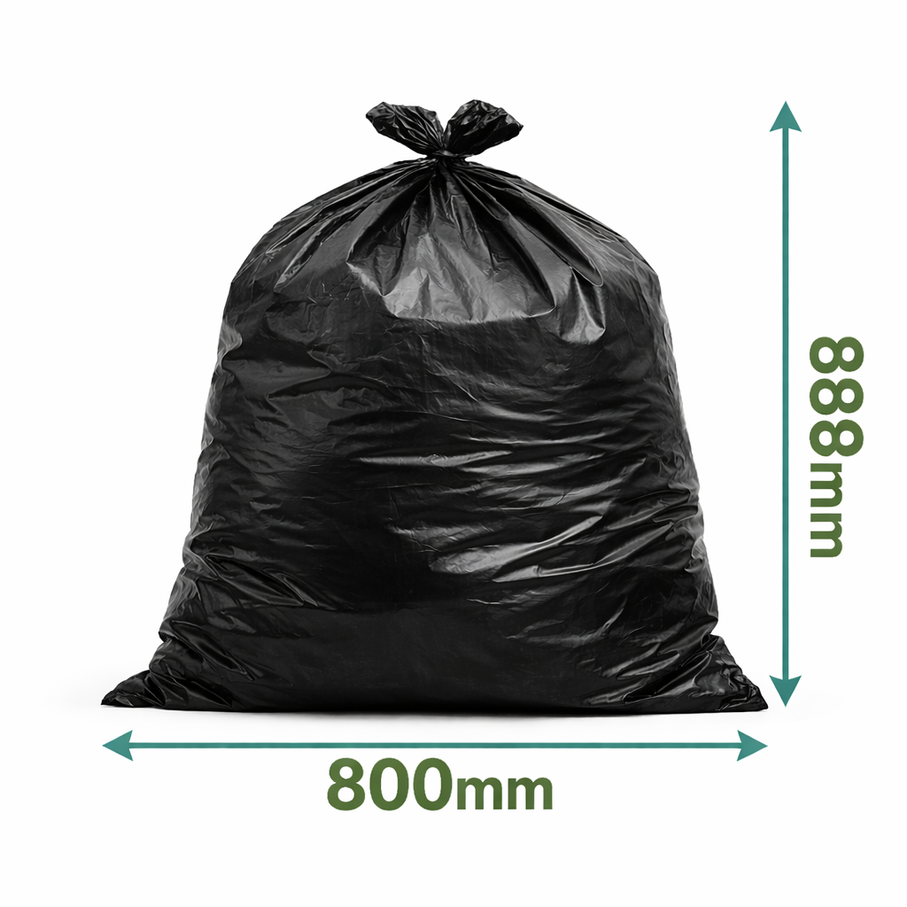 Eco 360 Heavy Duty Refuse Sacks 50L Black – 30 Roll