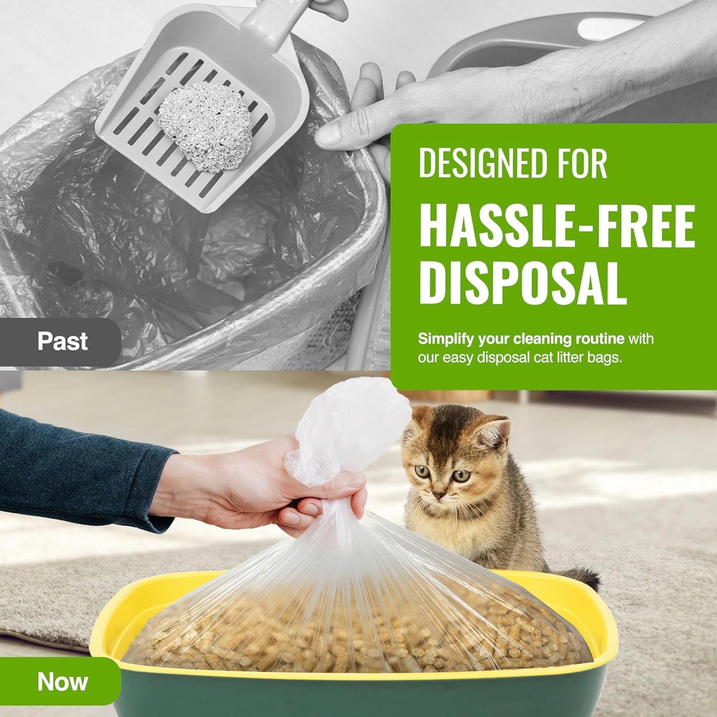 10 x 100% RECYCLED ECO CAT LITTER LINERS