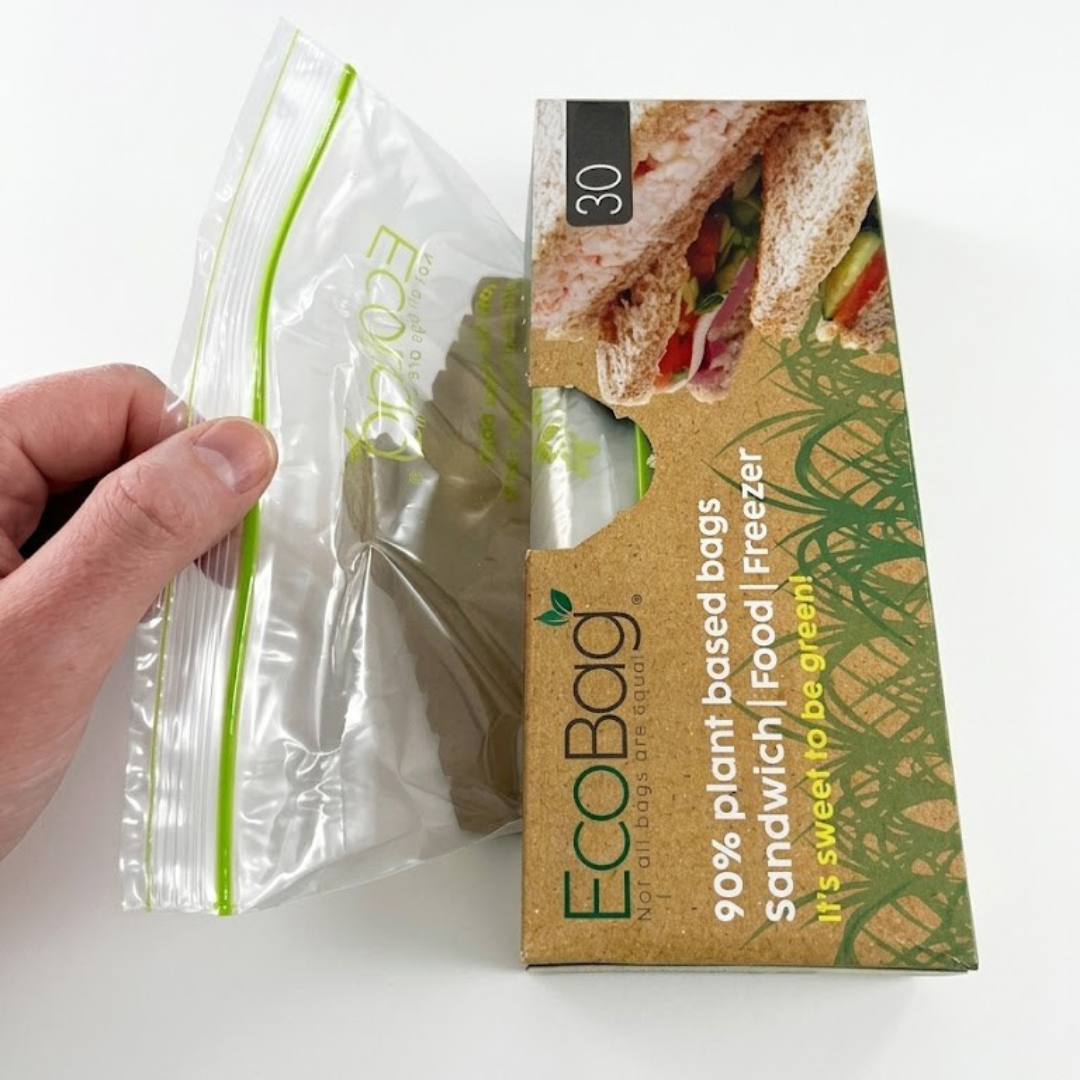 30 x 90% Plant Based Sugar Cane Food Bags 100% Recyclable