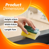 MACROMAX CLASSIC GREEN SPONGE – Nail Saver (5 Pack) | Maximum Quality & Durable Cleaning Texture