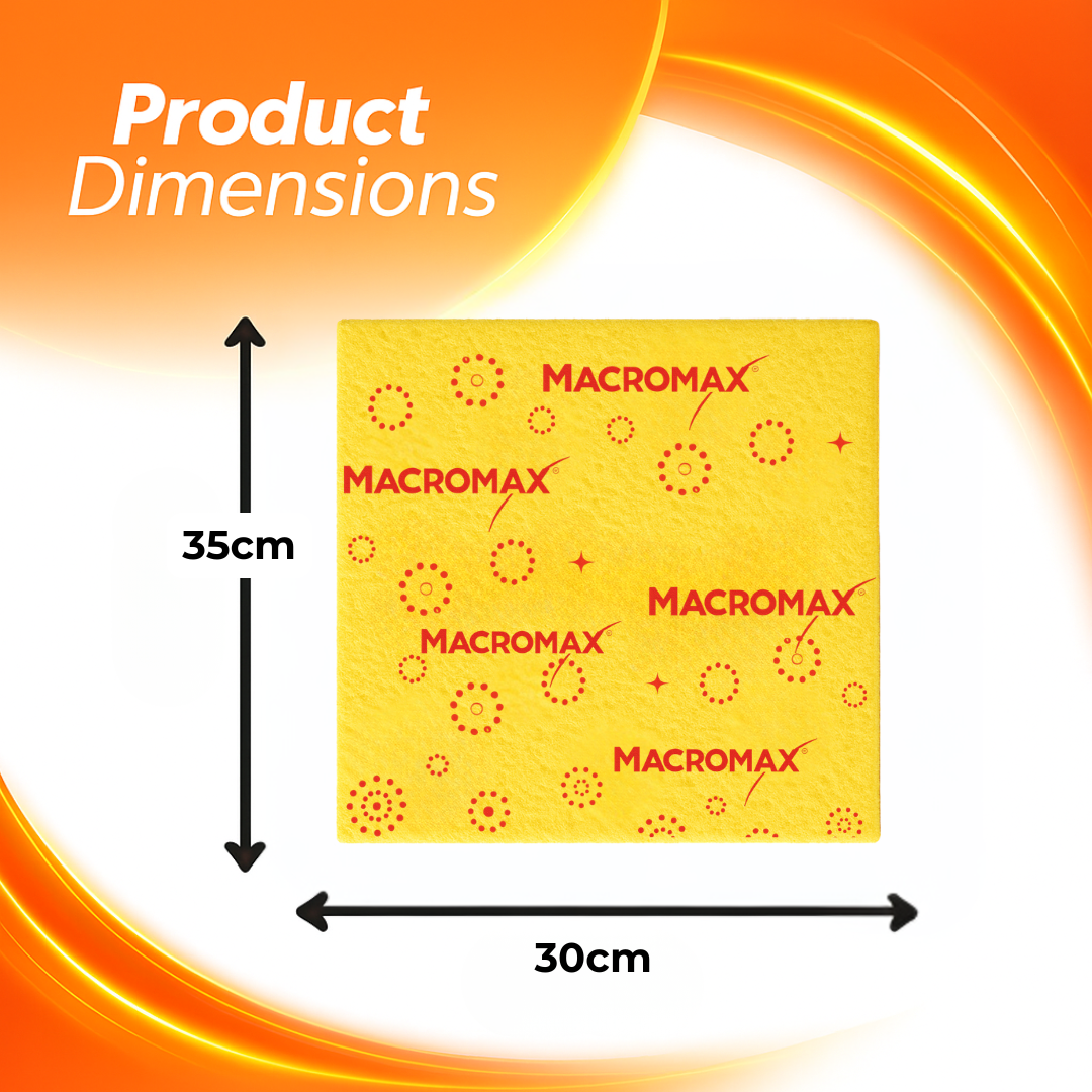 MACROMAX ECONOMIC CLEANING CLOTH (9 Pack) | Super Absorbent & Lint-Free