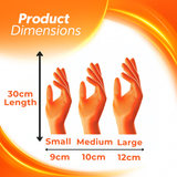 MACROMAX CLEANING GLOVES – Small, Medium and Large | Cotton Lining, Waterproof, Non-Slip Latex Gloves