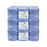 Blue Centerfeed Rolls 300 Sheet (18 rolls per case) Embossed / Perforated