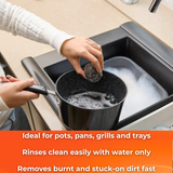 MACROMAX STAINLESS STEEL SCOURER (3 Pack) |  Non-Scratch, Durable Kitchen Cleaning Pads