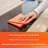 Macromax Microfiber Glass Cloths – 2 Pack | 100% Microfiber, Lint-Free & Streak-Free Glass Cleaning