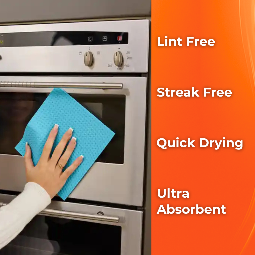 MACROMAX ULTRA SPONGE CLOTH (3 Pack) |Super Absorbent, Instant-Drying Cleaning Cloths