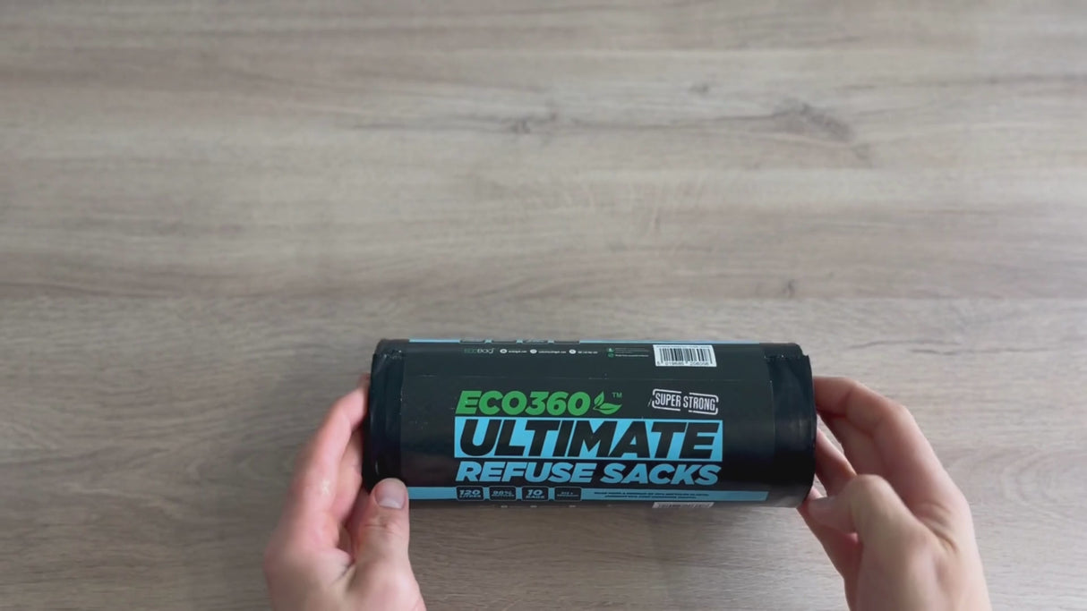 10 x Eco Ultimate Refuse Sacks Super Strong 120L