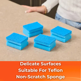 MACROMAX NON-SCRATCH SPONGE (4-Pack) | Gentle Cleaning for Delicate Surfaces