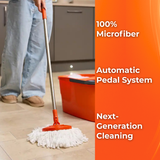 MACROMAX FORCE SPIN MOP AND BUCKET SET With Pedal – 360° Microfibre Cleaning System