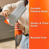 MACROMAX FLASH SPRAY MOP with 700ml Refillable Tank + MULTI SPRAY MOP REFILL – Bucket-Free Microfiber Floor Cleaning System