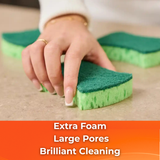 MACROMAX MERCAN SPONGE (3 Pack) | Ergonomic Grip for Powerful Shiny Cleaning