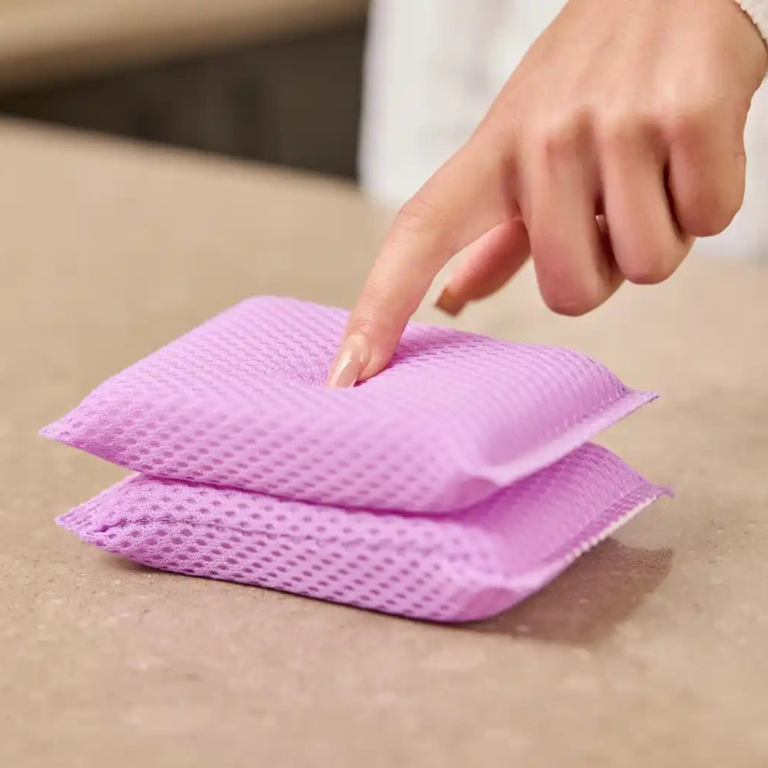 Macromax Magico Sponge 2 pack – Non-Scratch Honeycomb Dirt Remover for Multi-Surface Cleaning