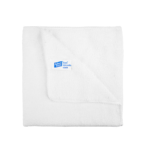 White Microfibre Cleaning Cloth 40x40cm (10 pack)