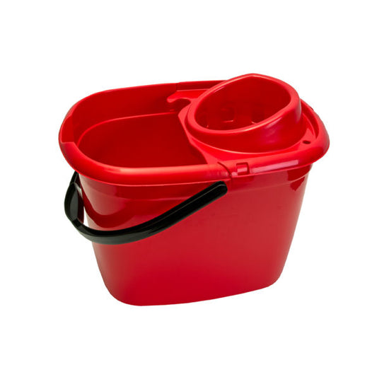 14L Mop Bucket with Wringer Red