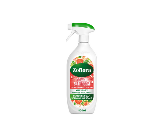 Zoflora Caribbean Grapefruit & Lime Power Bathroom Cleaner Foam 800ml
