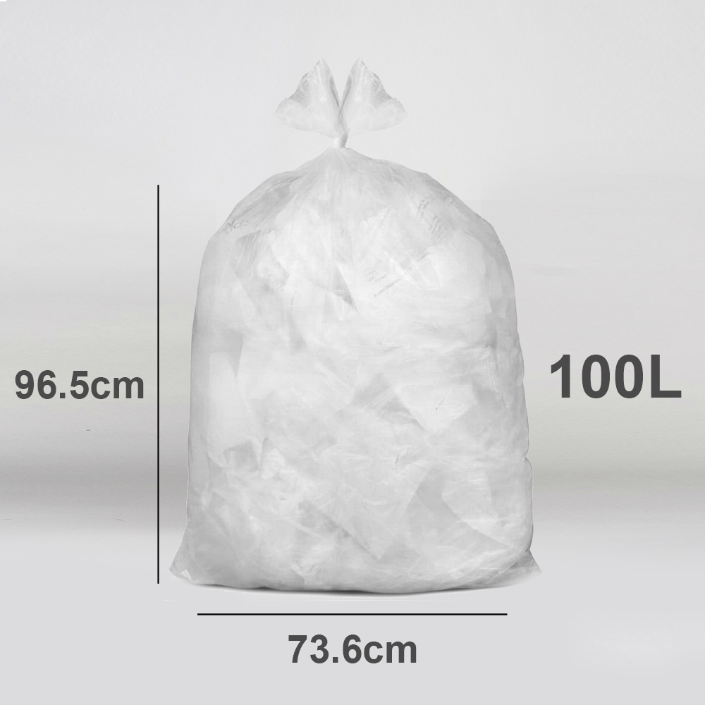 20 x Eco Clear Recycling Refuse Sacks 100L