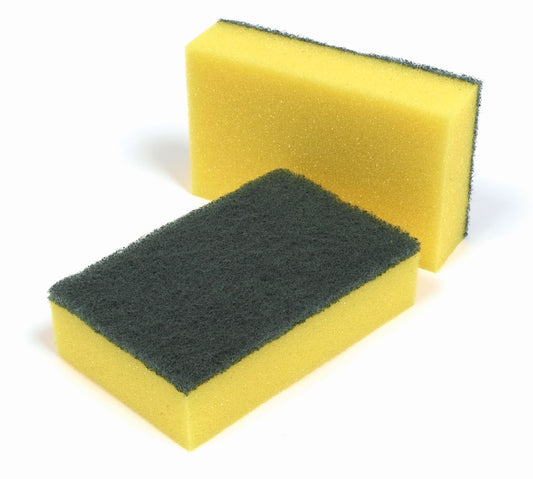 Sponge Scourer Yellow ( 10 pack)