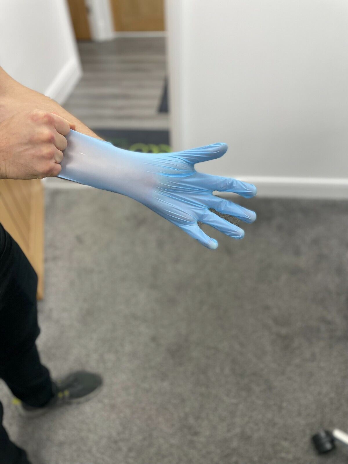 Blue Vinyl Gloves 100pk Powder & Latex Free Extra Large