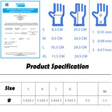 Blue Hybrid Glove - Nitrile and Vinyl Blend