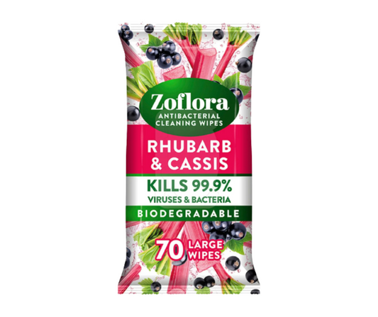 Zoflora Rhubarb and Cassis Wipes