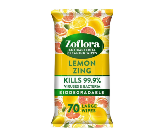 Zoflora Wipes Lemon Zing