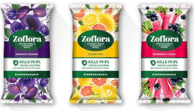 Zoflora Rhubarb and Cassis Wipes – Eco360Hygieneproducts