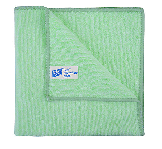 Green Microfibre Cleaning Cloth 40x40cm (10 pack)