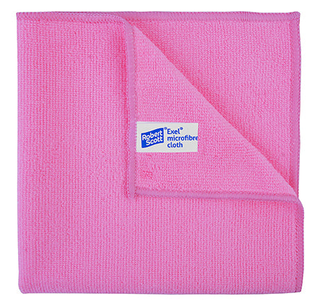 Pink Microfibre Cloth 40x40cm (10 pack)