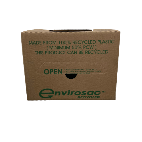 75 x Clear Bags on Roll Cube Dispenser 15kg