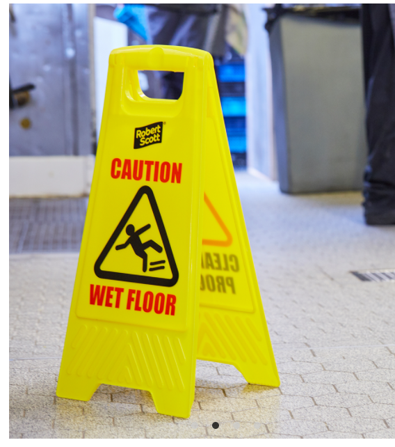 Wet Floor / Clean in Progress sign