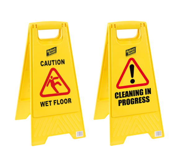 Wet Floor / Clean in Progress sign